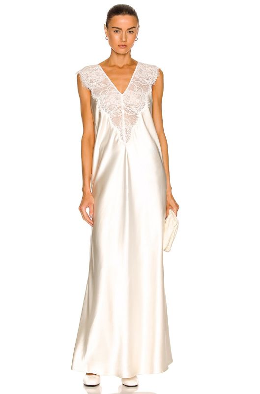 CO Lace V Neck Dress