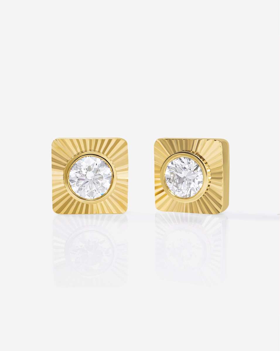 Ring Concierge Fluted Lab Diamond Studs