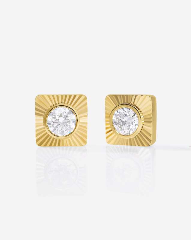 Ring Concierge Fluted Lab Diamond Studs