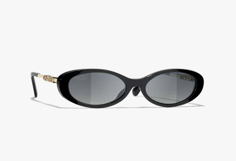 CHANEL Oval Sunglasses