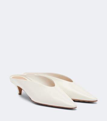 Saint Laurent Vesta leather mules
