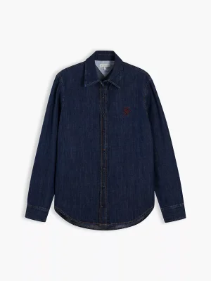 TOMMY HILFIGER Relaxed Fit Script Monogram Denim Shirt