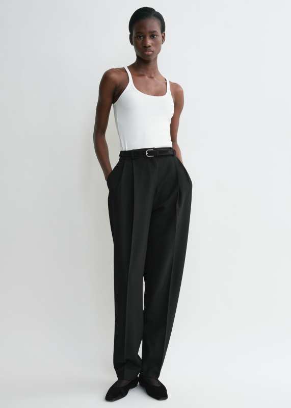 Toteme Scoop neck rib tank white