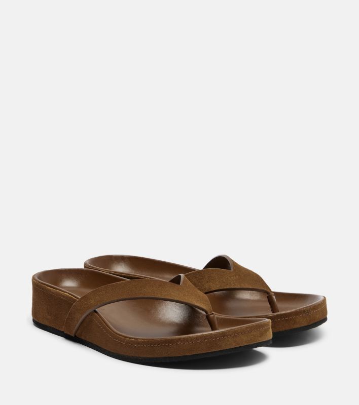 PHOEBE PHILO Suede thong sandals