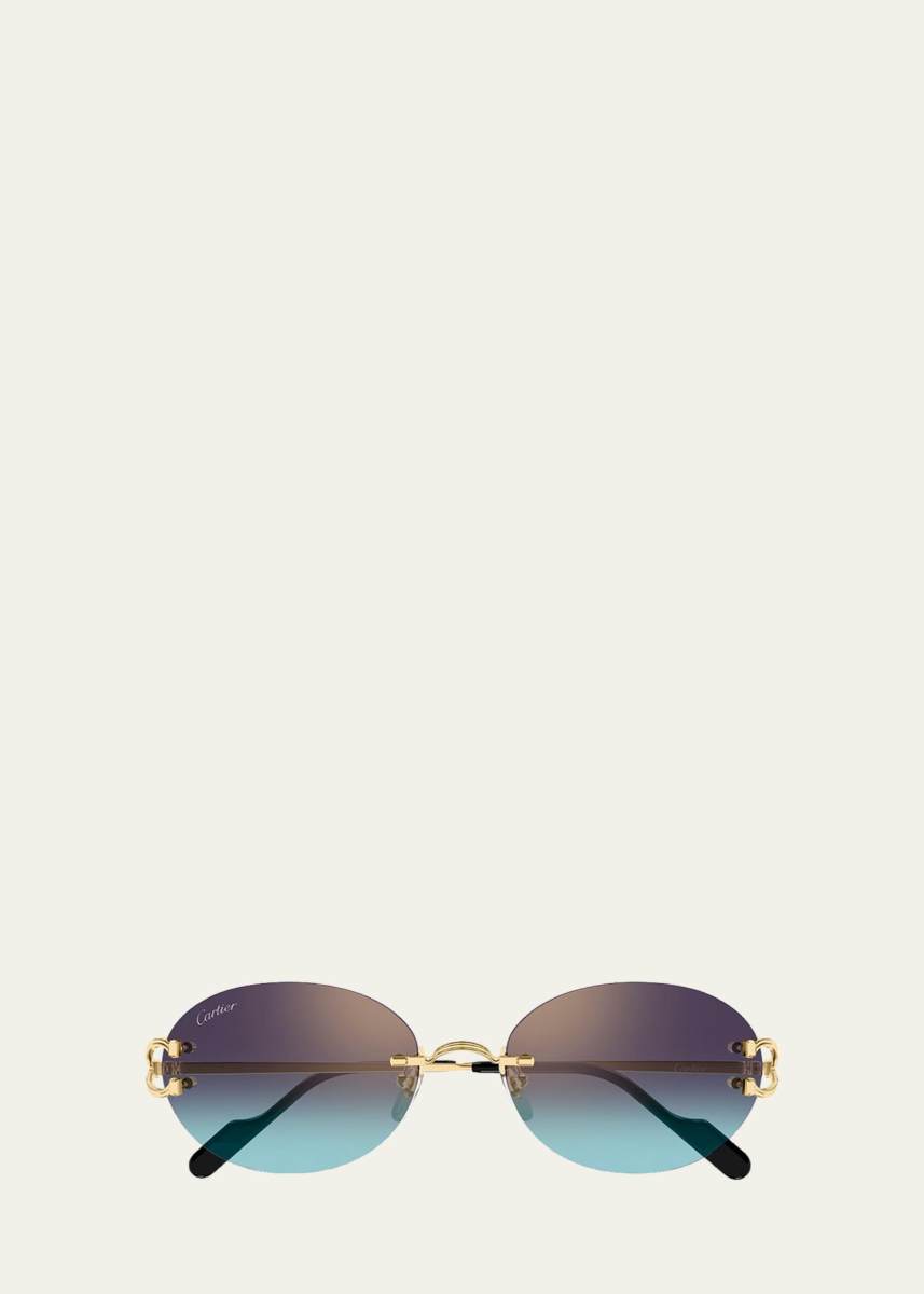 Cartier Première de Cartier 55mm Oval Sunglasses
