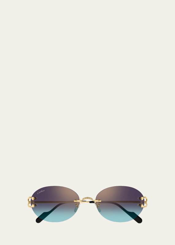 Cartier Première de Cartier 55mm Oval Sunglasses