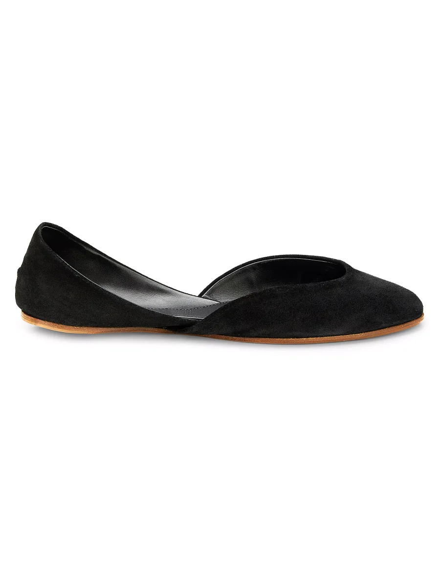 The Row Gemma Suede Ballet Flats