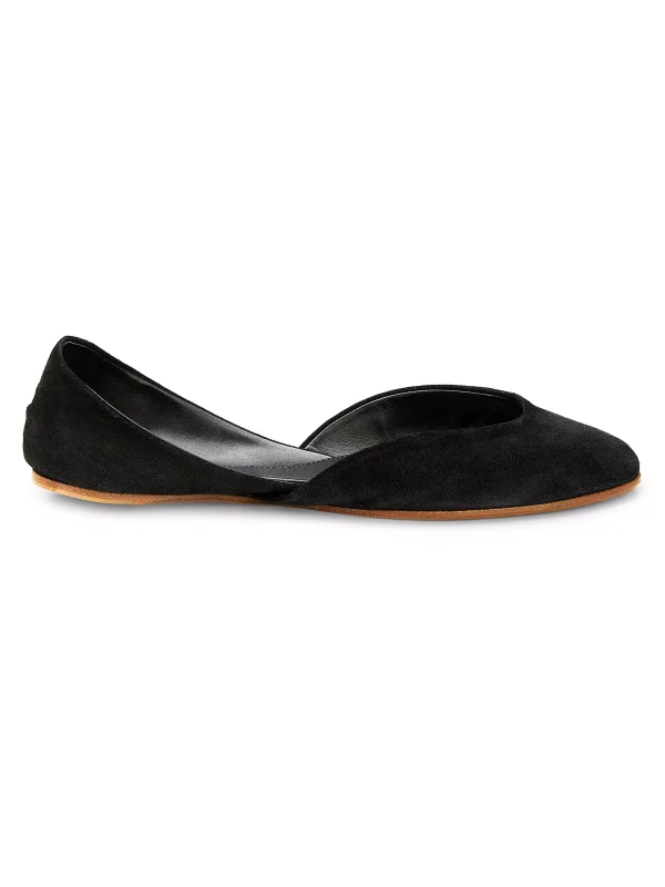 The Row Gemma Suede Ballet Flats