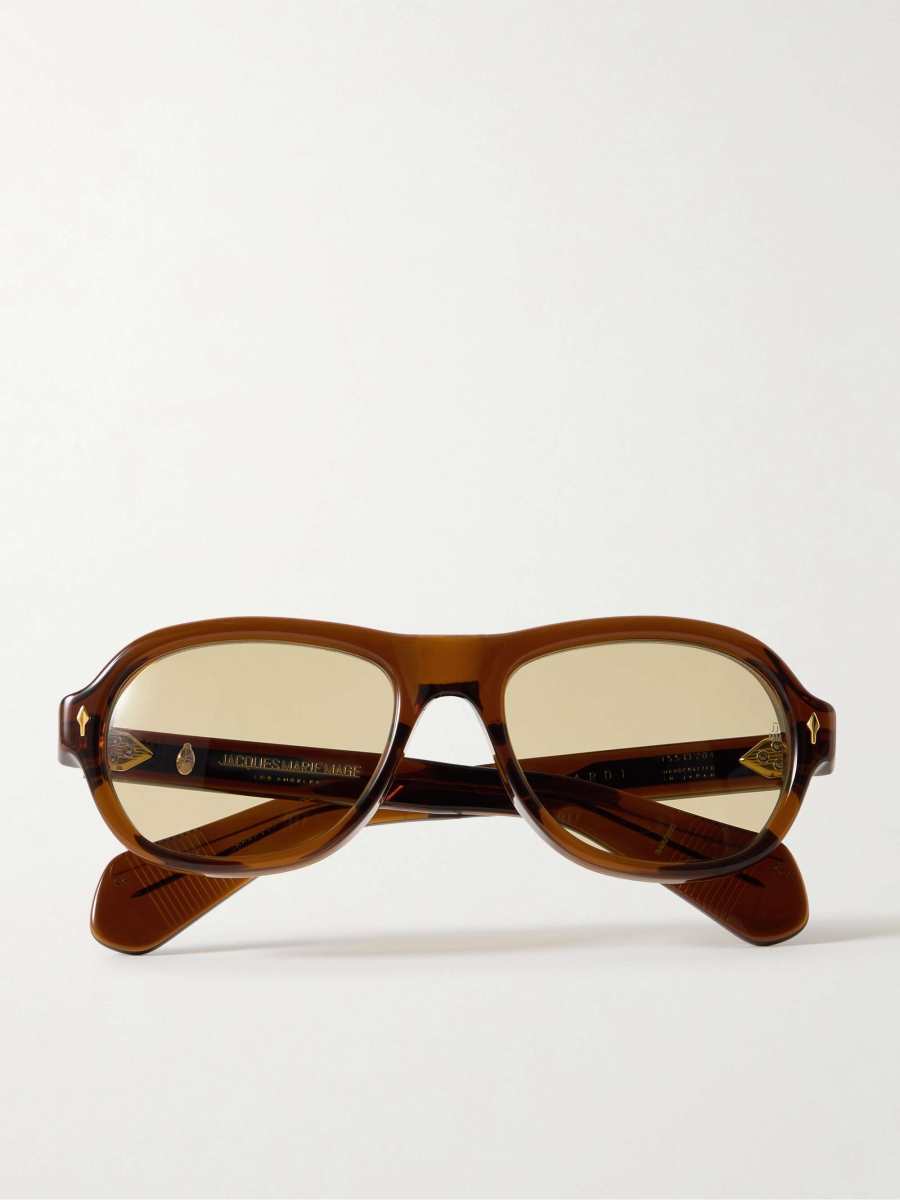 Jacques Marie Mage Richard aviator-style acetate sunglasses