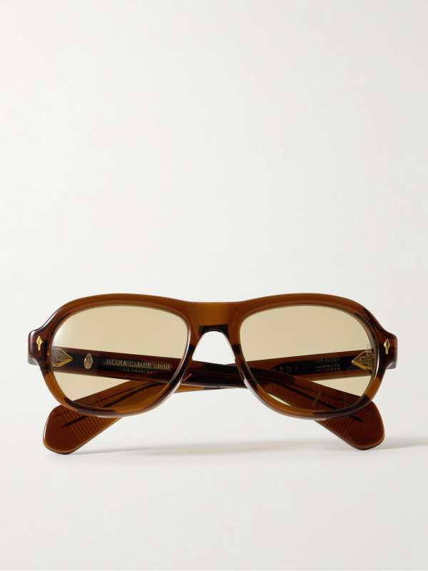 Jacques Marie Mage Richard aviator-style acetate sunglasses