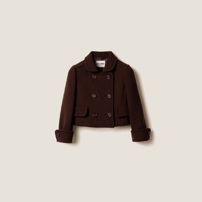MIU MIU Double-breasted natté jacket