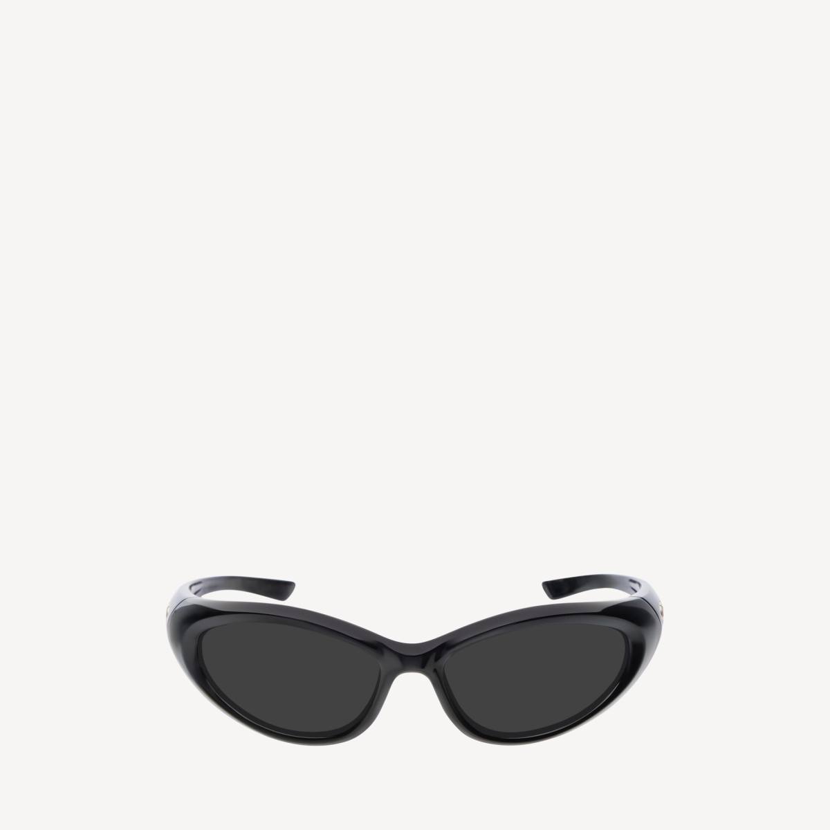 Balenciaga Sporty B Round Af Sunglasses in Black