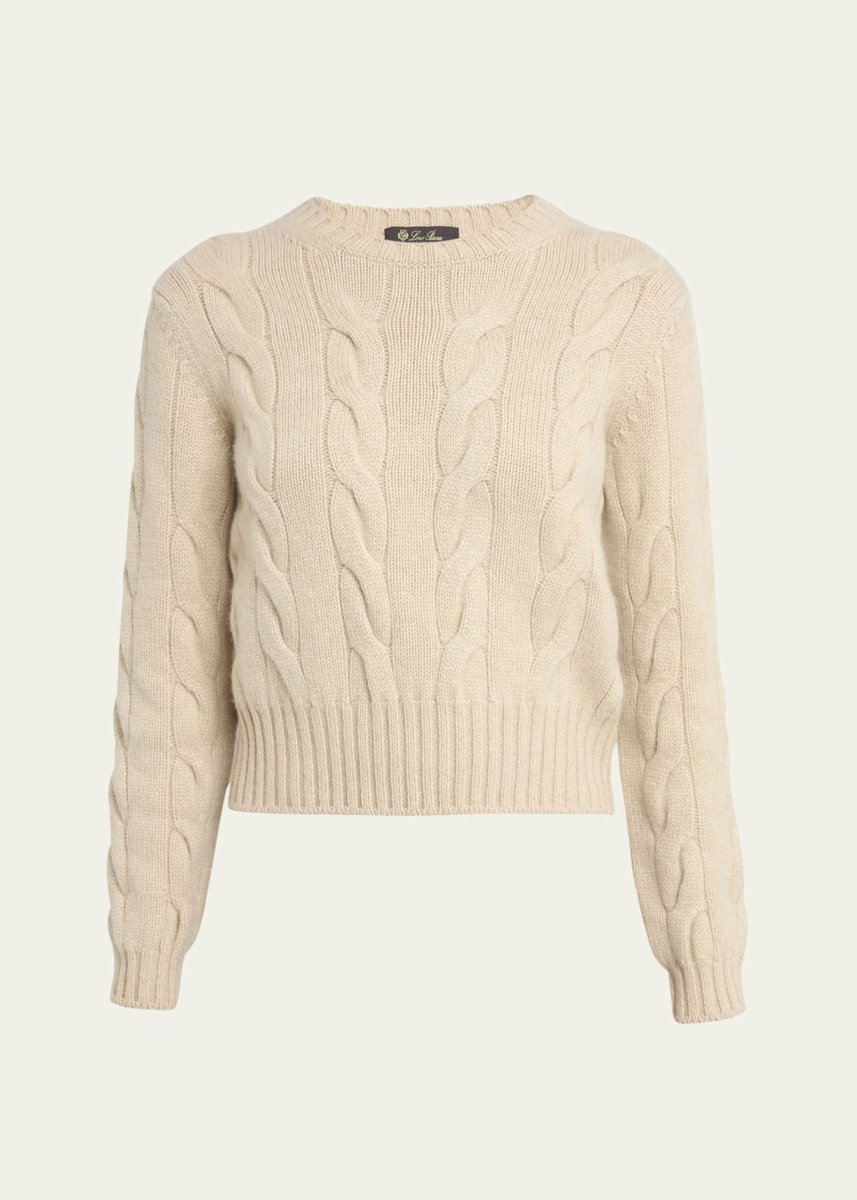 Loro Piana Napier Cashmere Cable-Knit Sweater