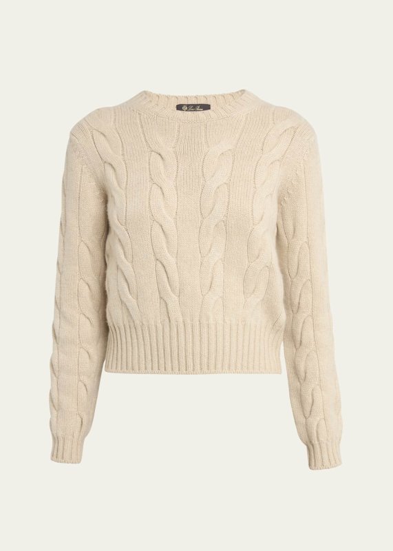 Loro Piana Napier Cashmere Cable-Knit Sweater