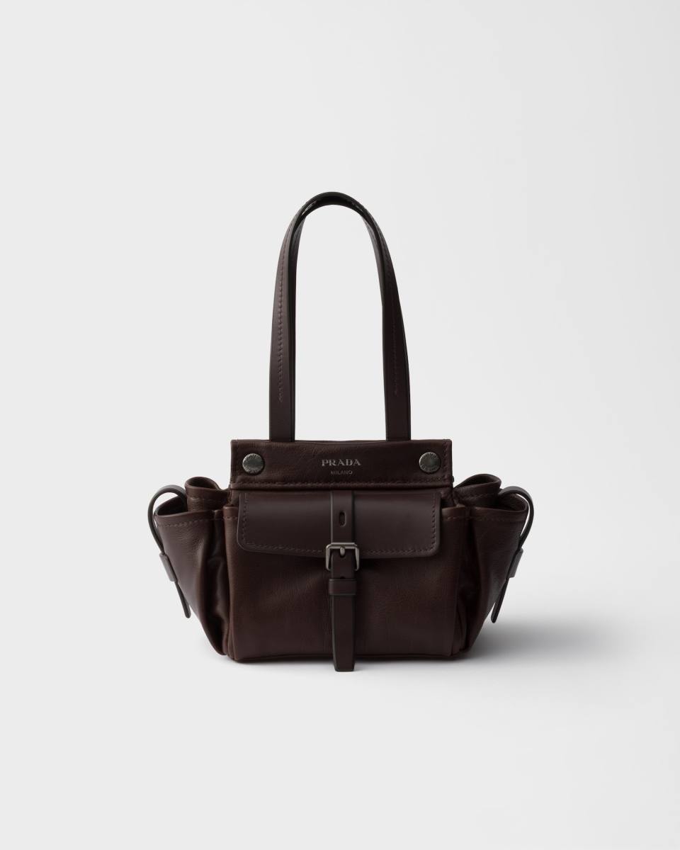 PRADA Route leather mini tote bag