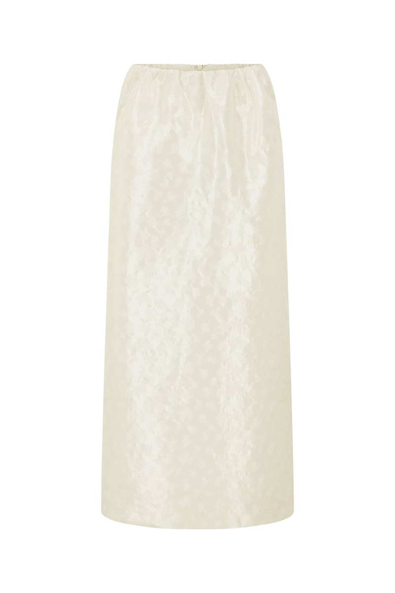 HARRIS TAPPER Mies Skirt in Embroidered Taffeta