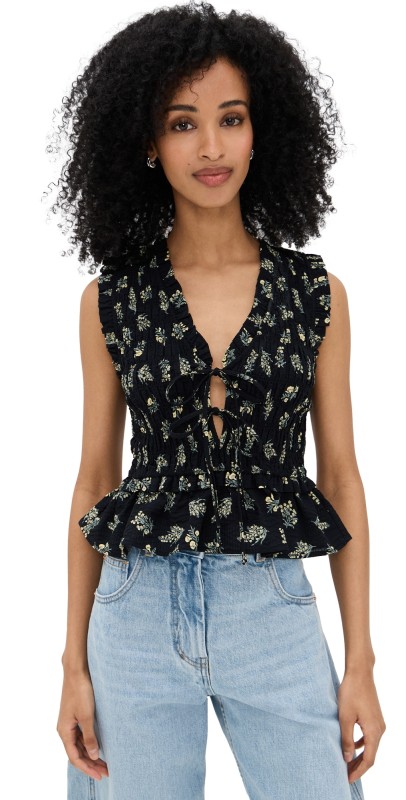 RAILS Martine Top Dark Amaryllis