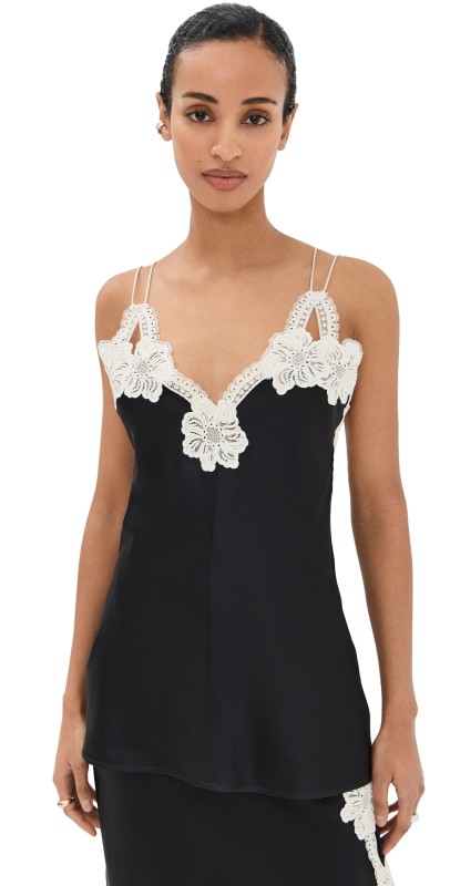Jil Sander Lace Cami Black