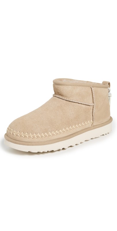 UGG W Classic Ultra Mini Biarritz Boots Mustard Seed