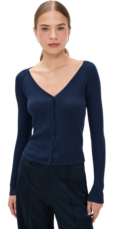 SIMKHAI Darlene Cardigan Midnight