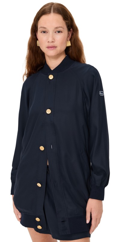 FRAME The Tennis Bomber Jacket Navy