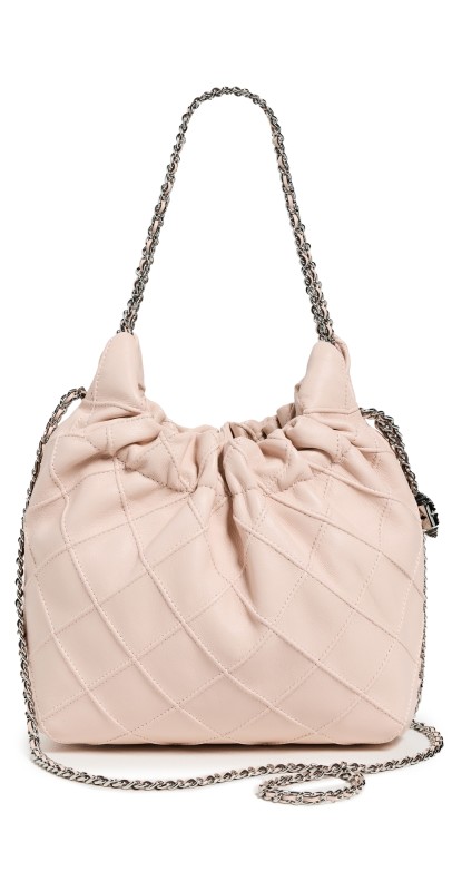 Tory Burch Fleming Mini Hobo Bag Soft Pink