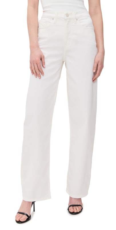 Good American Twill Good Barrel Pants Cloud White00