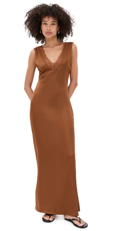 Lioness Simi Maxi Dress Umber