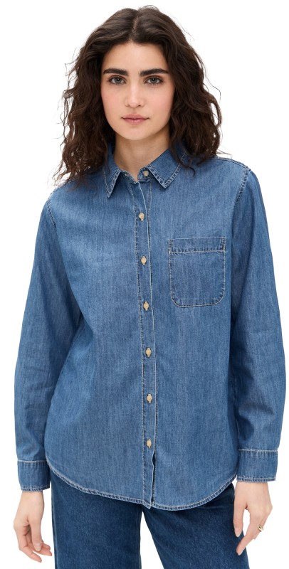 Velvet Kassa Button Down Shirt Chambray