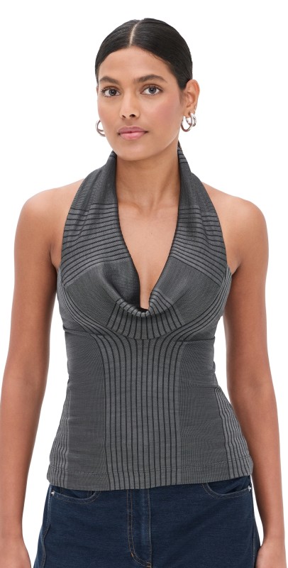 IRO Rolf Blouse Charcoal