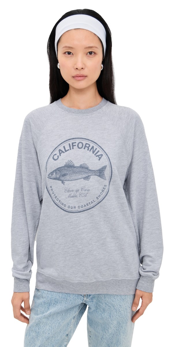 Original Retro Brand California Clean Up Sweatshirt Vintage Heather Grey
