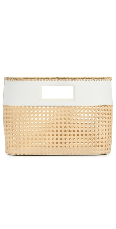 BTB Los Angeles Ellie Small Tote Natural/Whit