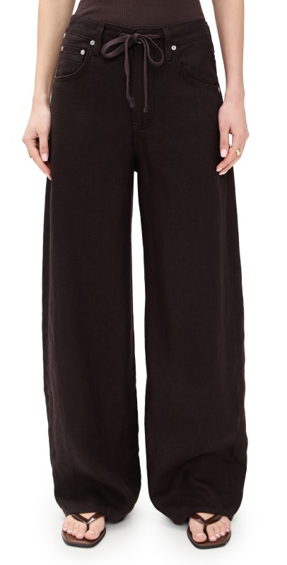 Citizens of Humanity Brynn Drawstring Trousers Chocolate