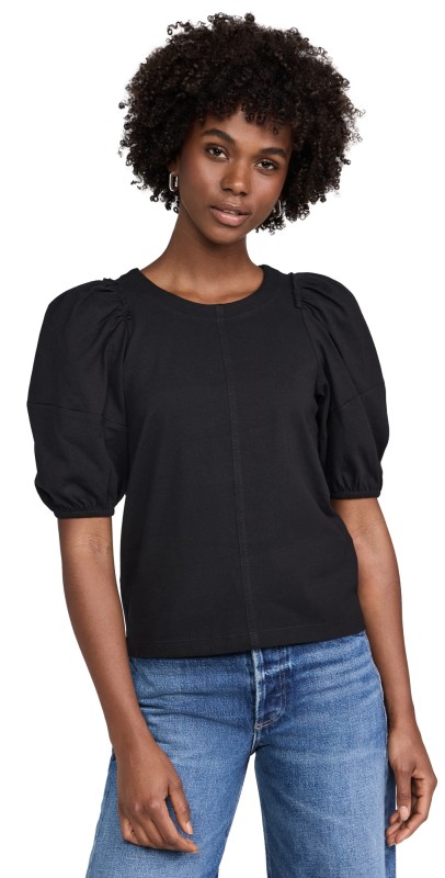 Madewell Puff Sleeve Tee Jet Black