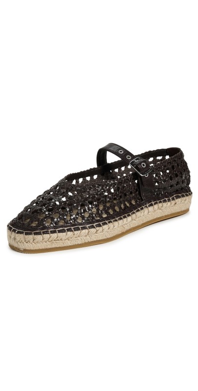 Madewell Remy Mary Jane Espadrilles Dark Carob