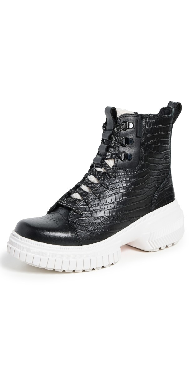 Sorel Ona Ave Lace Lux Waterproof Boots Black/Chalk