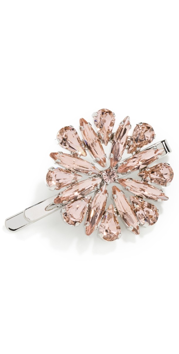 Simone Rocha Crystal Blossom Hair Clip Ros