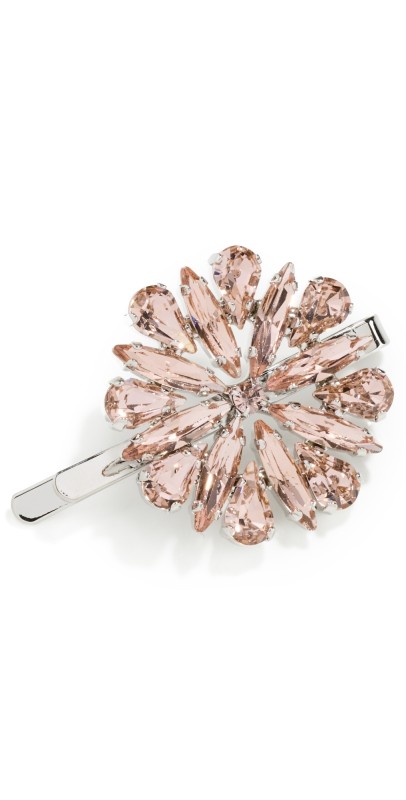 Simone Rocha Crystal Blossom Hair Clip Ros