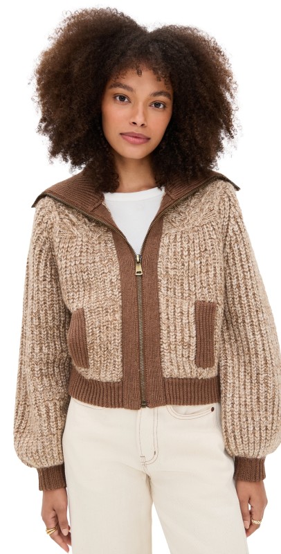 ba & sh Rabel Cardigan Marron
