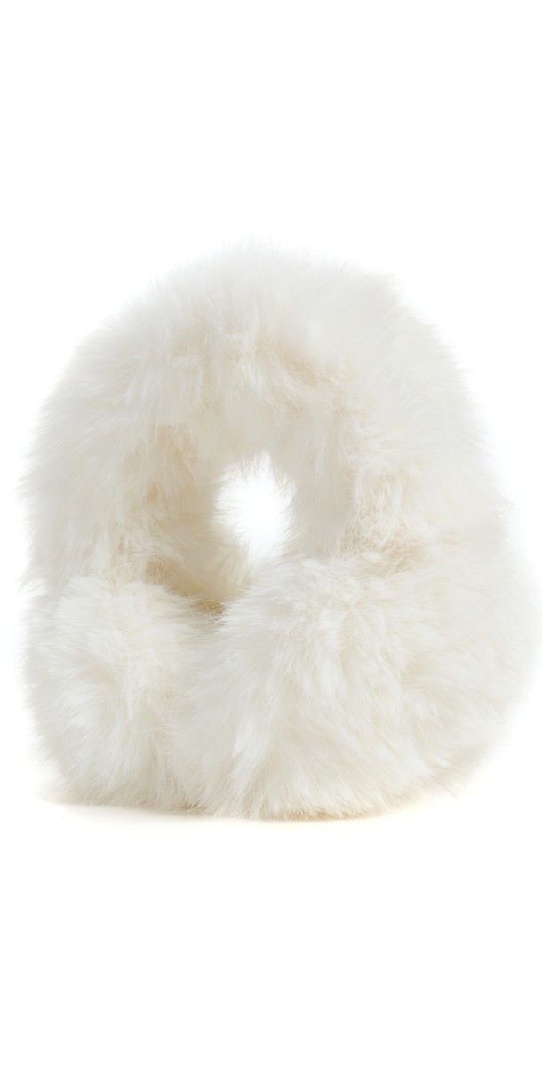Jocelyn Faux Fox Earmuffs Ivory