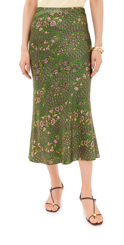 Veronica Beard Clover Skirt LEMONGRASS MULTI