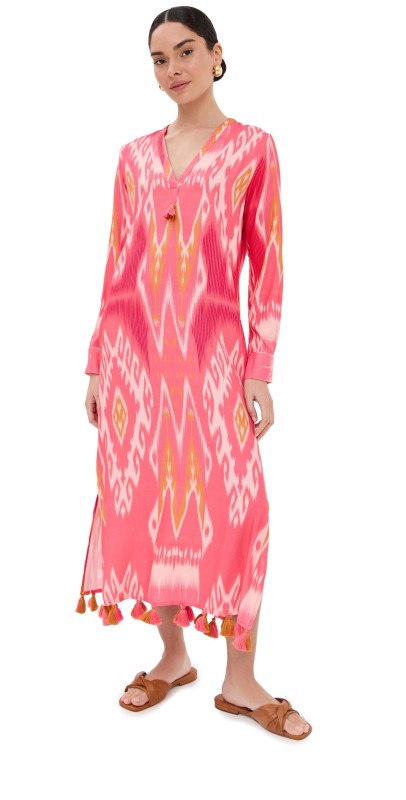 Figue Margaux Caftan Salome Ikat Sunset Coral