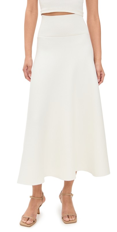 Line & Dot Isadore Knit Sweater Skirt Ivory