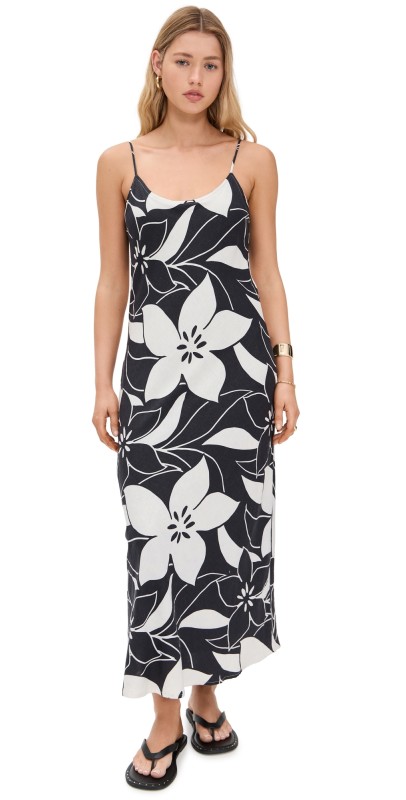 Z Supply Cecily Madero Maxi Dress Black