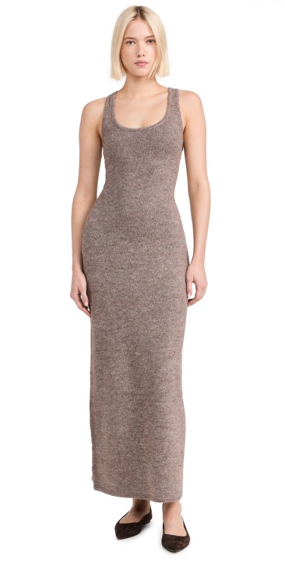 Line & Dot Dune Sweater Dress Mushroom