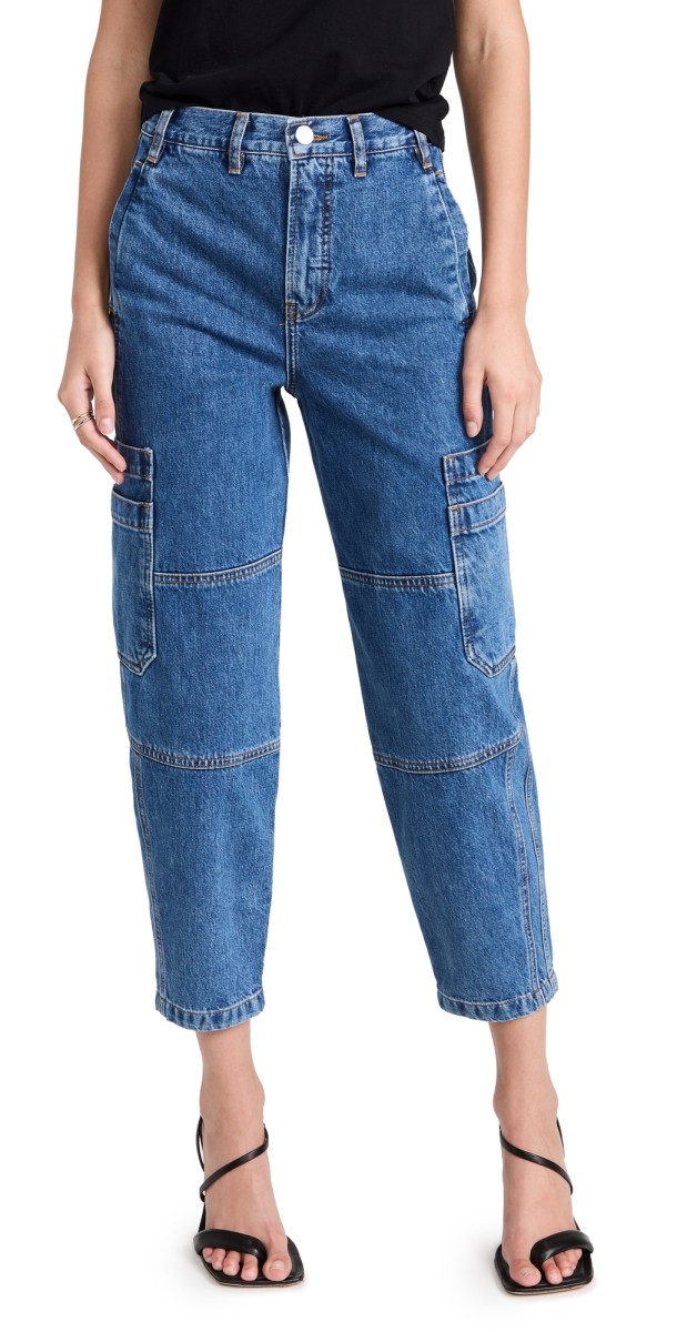 FRAME Ultra High Rise Utility Barrel Jeans Current