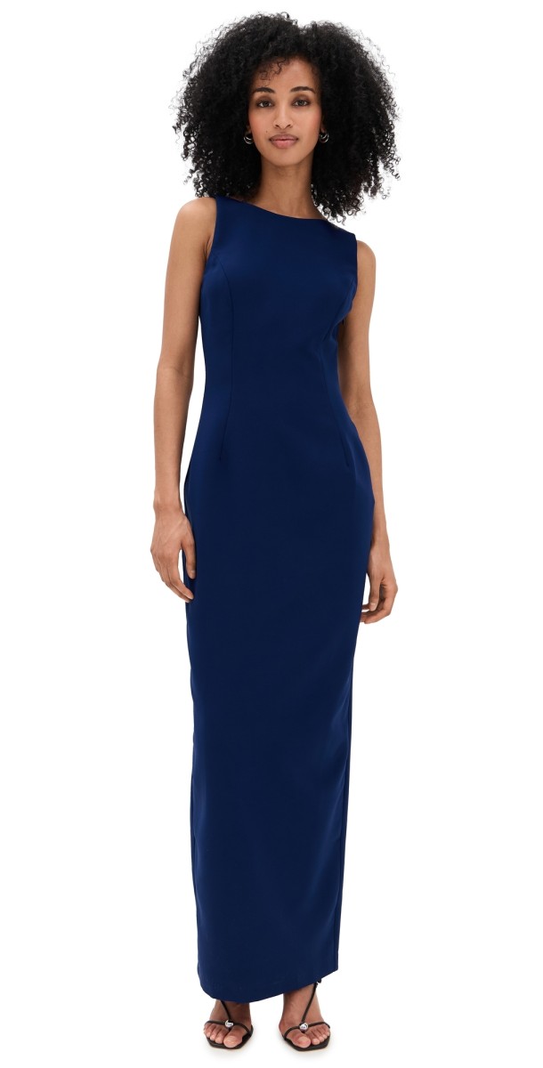 Amanda Uprichard Marbella Maxi Dress Navy