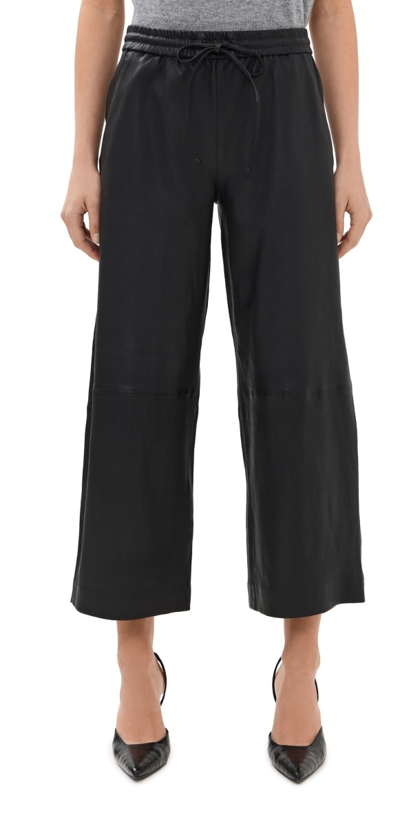 SPRWMN Cropped Baggy Pants Black