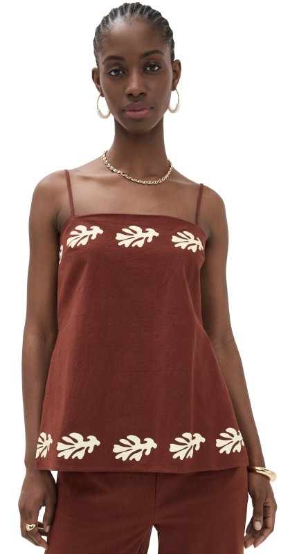 Seven Wonders Amalia Top Chocolate/Sand