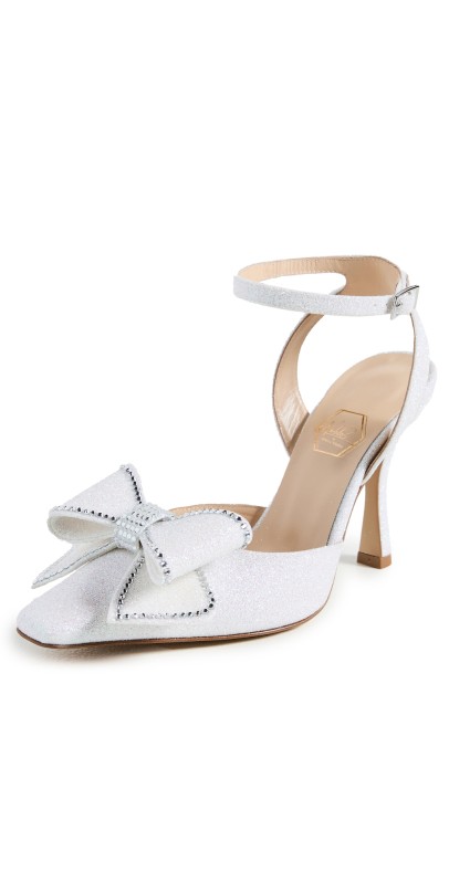 Nalebe Dimante Pumps White Glitter